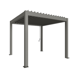Pergola quargrau-metallic
