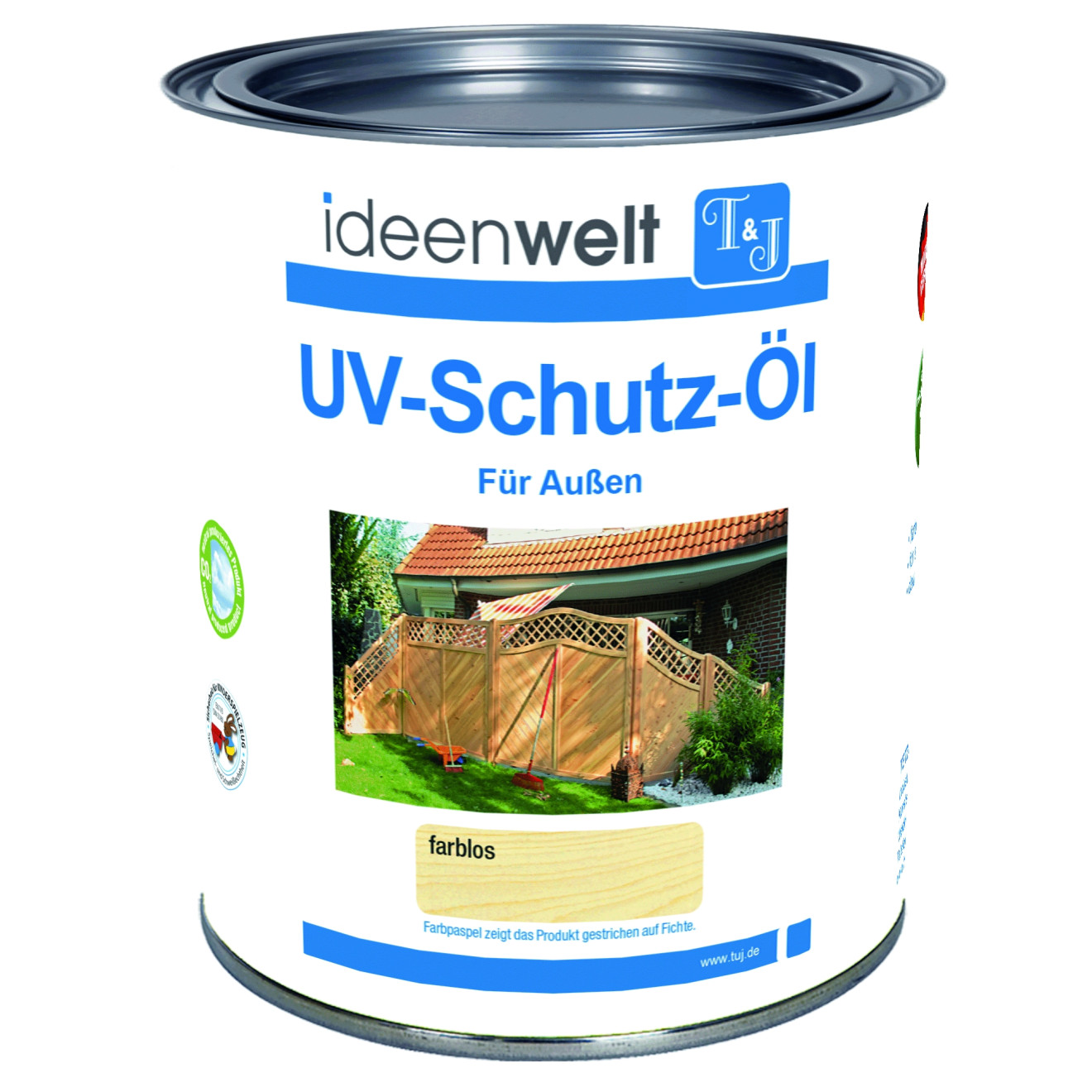 UV-Schutz-Öl, farblos 0,75 Ltr. für Außen f. ca. 16 m² Fläche/Anstrich