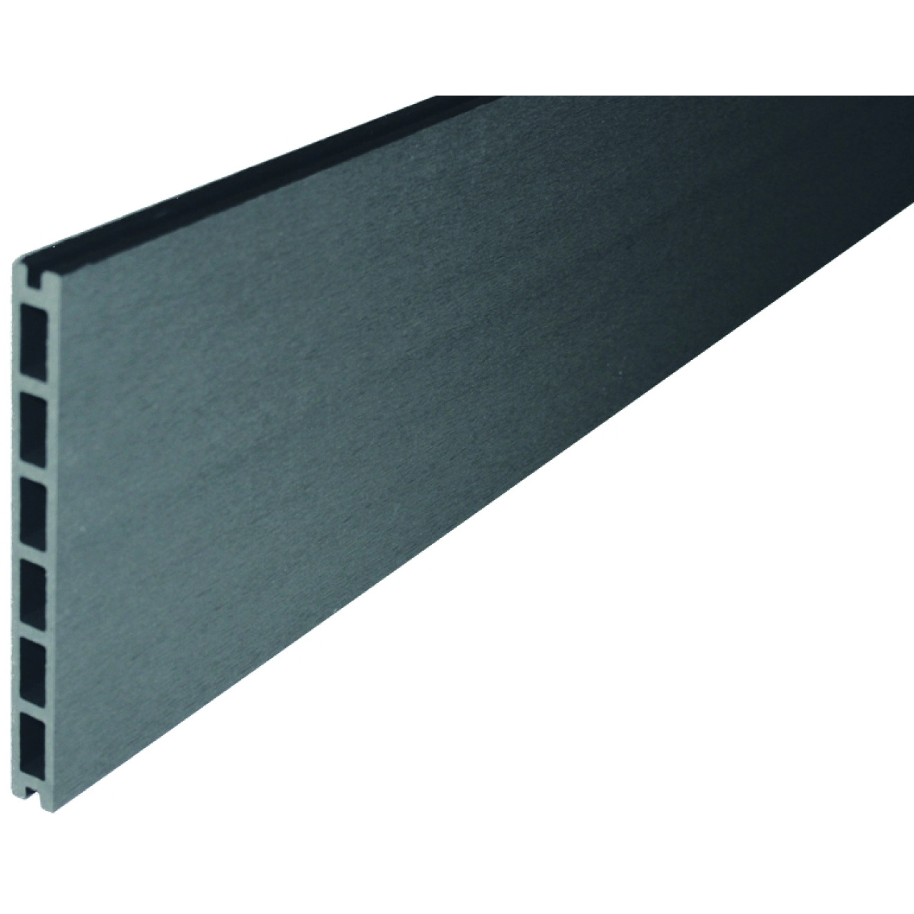 GOTLAND-Serie WPC-Steckzaunsystem Zaunlamelle 20 x 200 x 1795 mm Schiefergrau