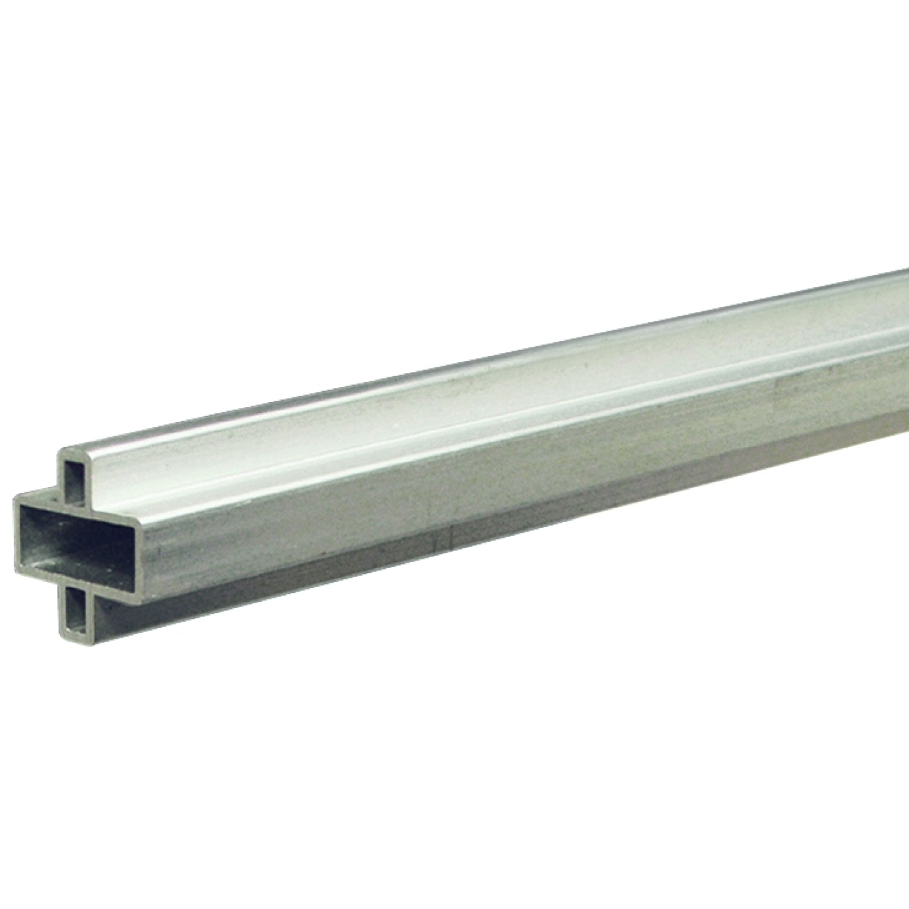GOTLAND-Serie WPC-Steckzaunsystem Design-Zwischenleiste, 20 x 10 x 1795 mm, Aluminium SILBER