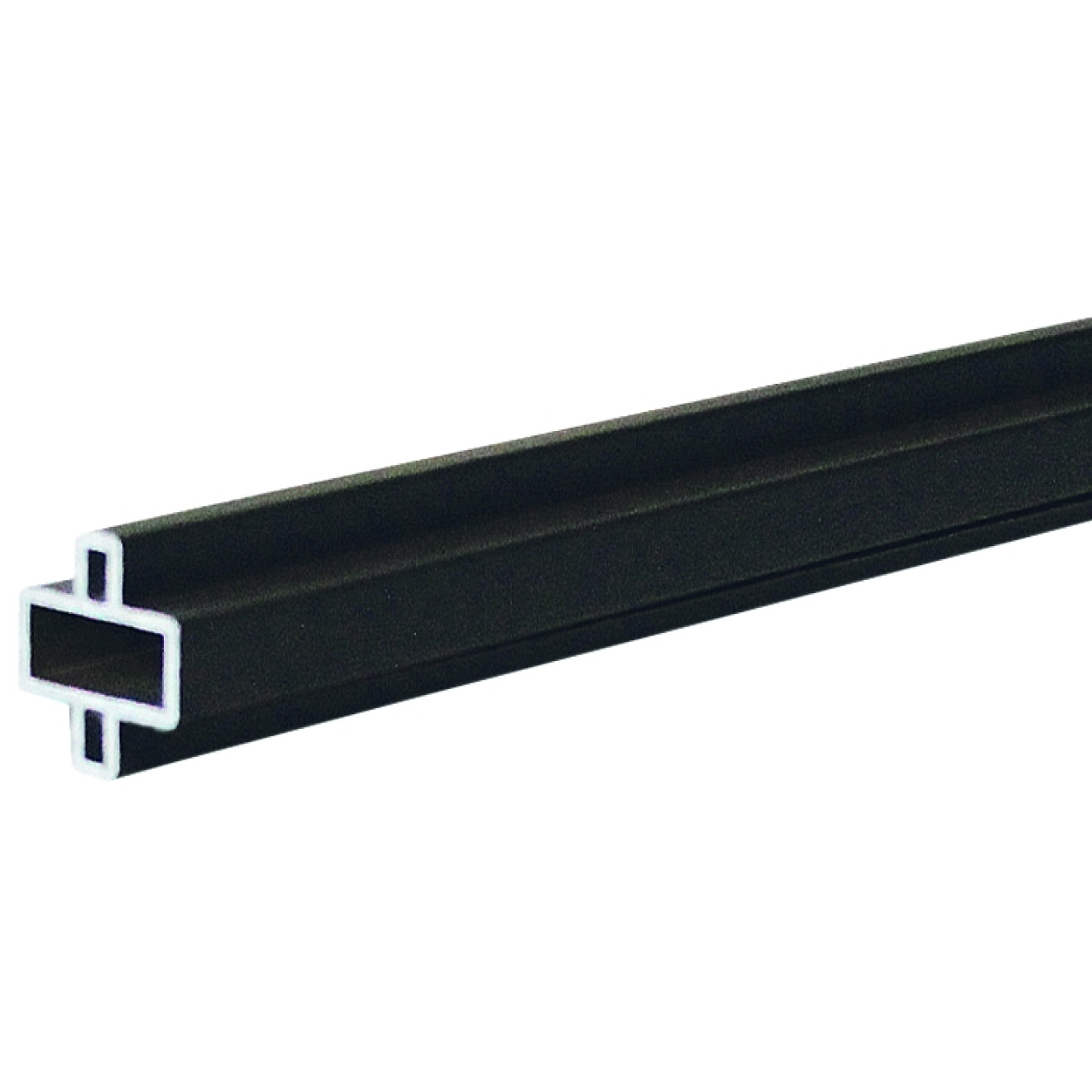 GOTLAND-Serie WPC-Steckzaunsystem Design-Zwischenleiste, 20 x 10 x 1795 mm, Aluminium ANTHRAZIT