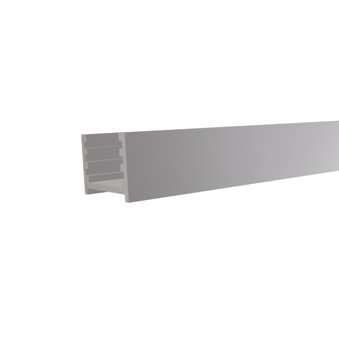 Aluminium-Wandprofil f. Steckzaunserien ANTHRAZIT, 20 x 20 x 2000 mm, inkl. Abstandhalter