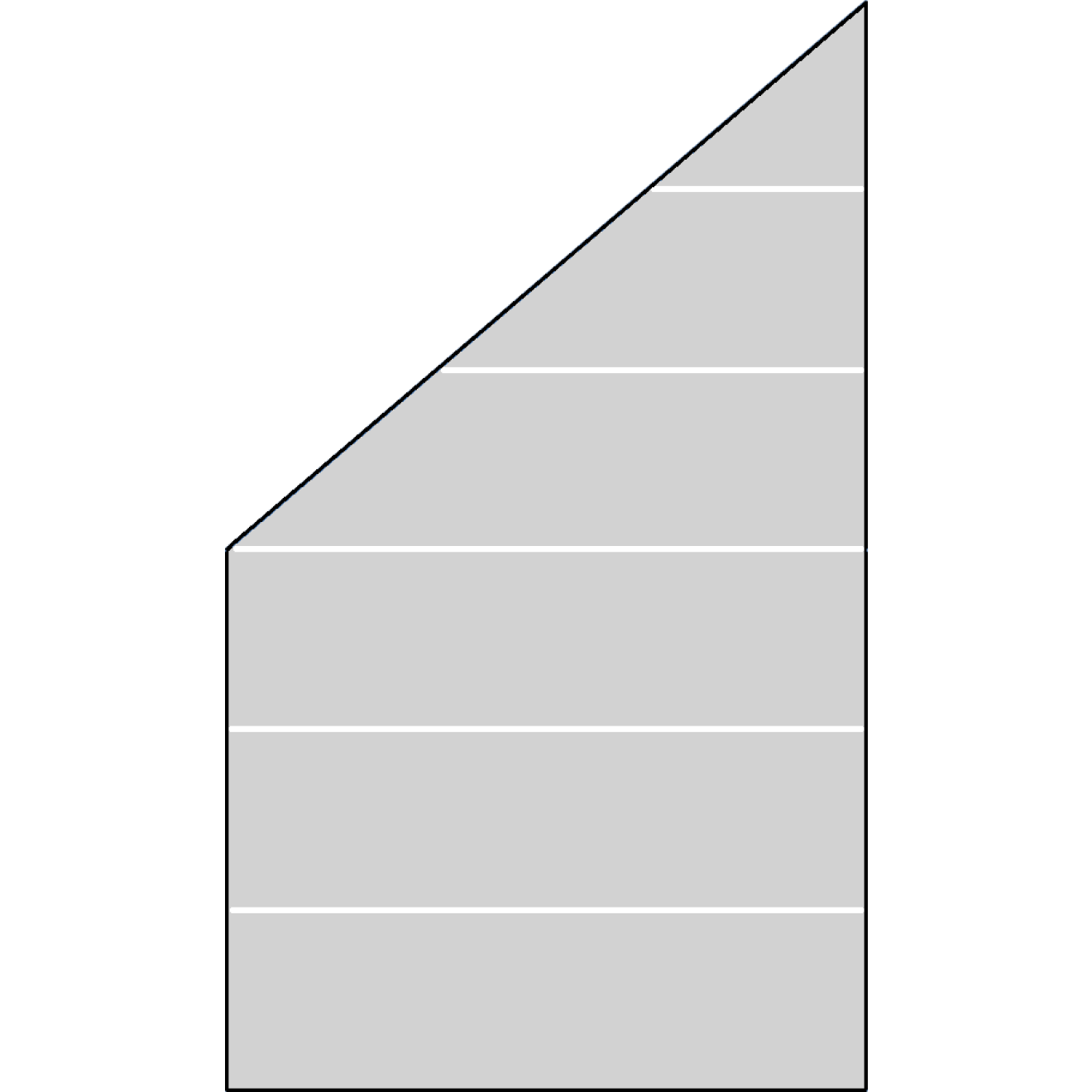 Rude Systemglas Ecke links