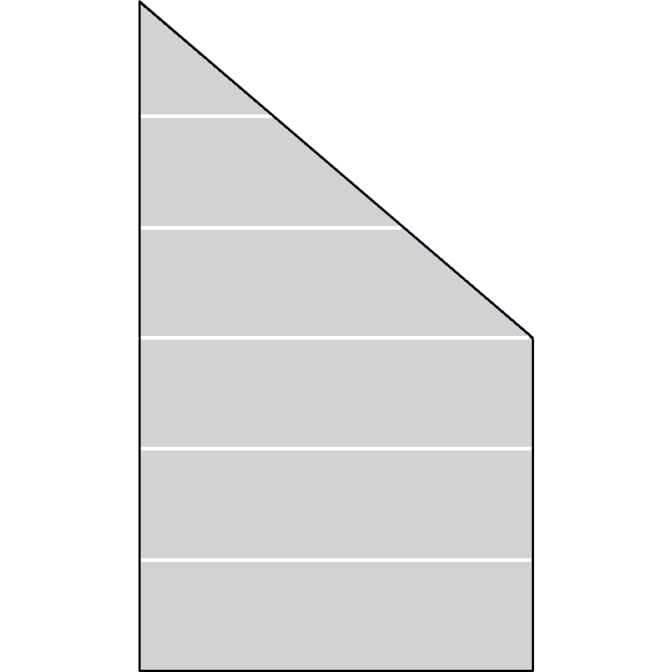 Rude Systemglas Ecke rechts
