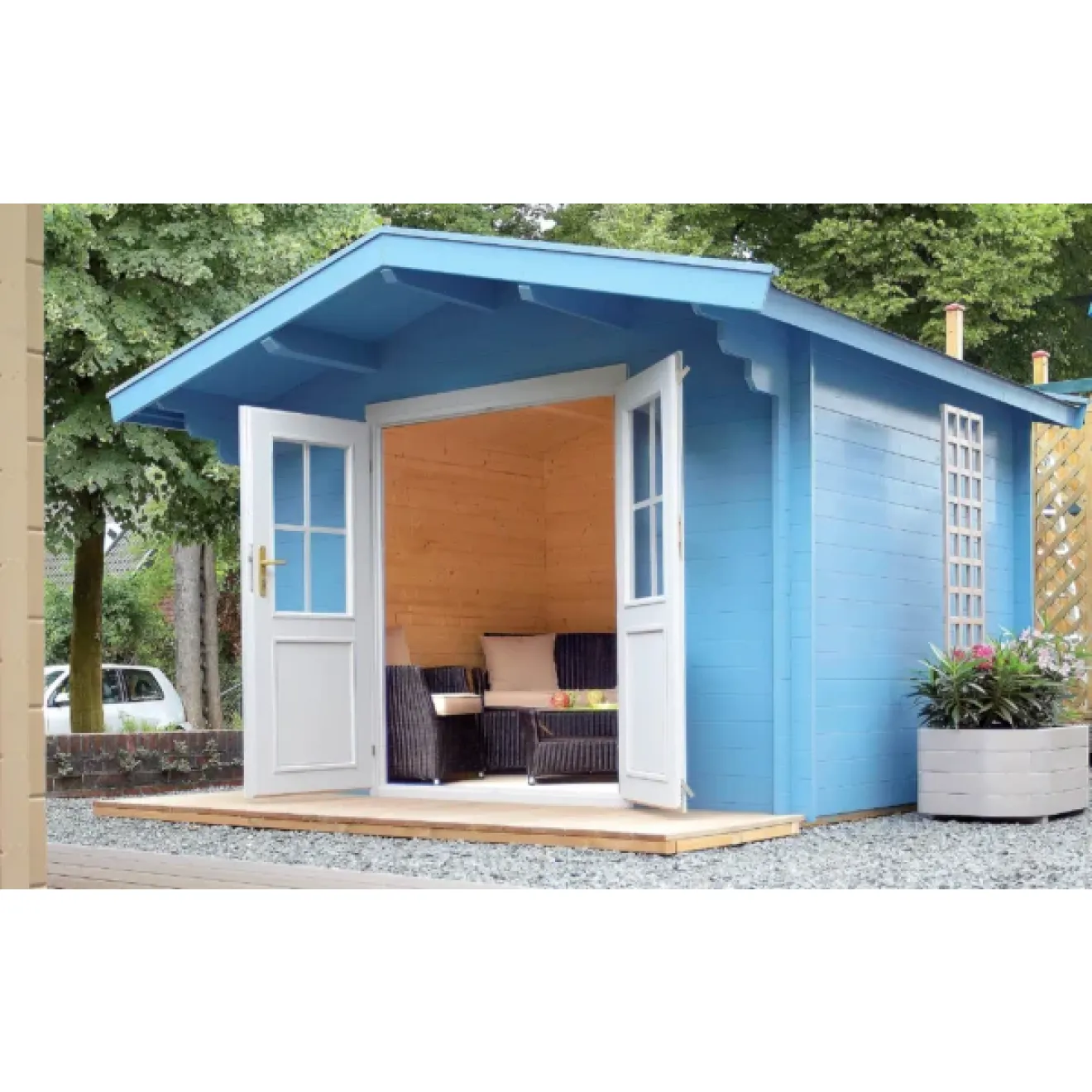 Gartenhaus mit Doppeltür 300 cm breit