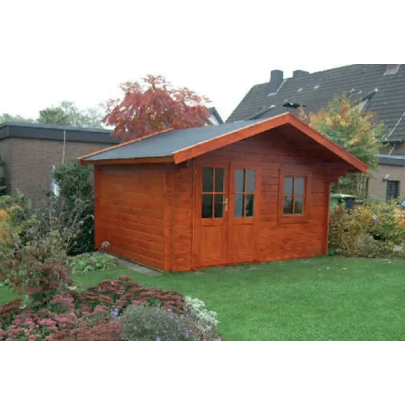 Gartenhaus mit Doppeltür und Fenster 380 cm breit