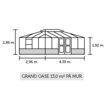 Maße Grand Oase 13.0 Mauer