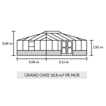 Maße Grand Oase 18.8 Mauer