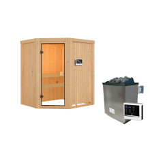 Systemsauna Faurin mit 9kW Saunaofen und Steuerung