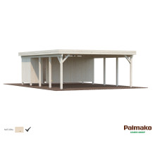 Doppelcarport Karl 40.6 transparent