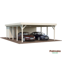 Doppelcarport Karl 40.6 mit Autos