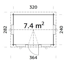 Claudia 7.4 Grundriss