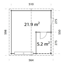 Roger 23.9 Sektionaltor Grundriss