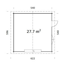 Roger 27.7 Sektionaltor Grundriss