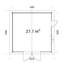 Roger 27.7 Holztor Grundriss