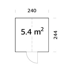 Emilia 5.4 m² Grundriss