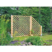 Diagonal-Rankzaun ECKE grün 10 x 10 cm 90 x 180/90 cm Rahmen 45/45 mm