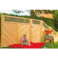 CLASSICO-Serie mit Rankgitter Douglasie 90 x 180 cm Rahmen 40/68 mm, Profilbretter 16/118 mm
