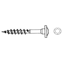 Schraube für Bodeneinschlaghülsen 7x50 mm