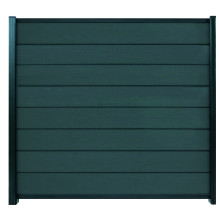 GOTLAND-Serie WPC-Steckzaunsystem Zaunset für ein Zaunfeld 180 x 175 cm Schiefergrau / ANTHRAZIT, kartonverpackt