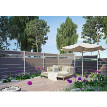 GOTLAND-Serie WPC-Steckzaunsystem Glasfüllung 6 x 206 x 1793 mm ANTHRAZIT