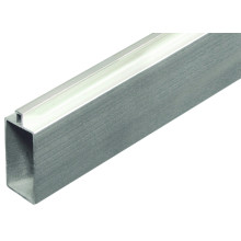 GOTLAND-Serie WPC-Steckzaunsystem SET mit Start- & Abschlussleiste, inkl. Befestigung 20 x 40 x 1795 mm, Aluminium SILBER