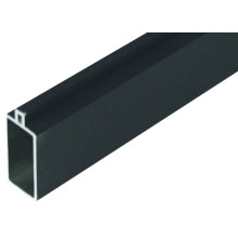 GOTLAND-Serie WPC-Steckzaunsystem SET mit Start- & Abschlussleiste, inkl. Befestigung 20 x 40 x 1795 mm, Aluminium ANTHRAZIT