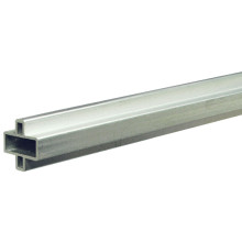 GOTLAND-Serie WPC-Steckzaunsystem Design-Zwischenleiste, 20 x 10 x 1795 mm, Aluminium SILBER