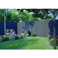 GOTLAND-Serie WPC-Steckzaunsystem Design-Zwischenleiste, 20 x 10 x 1795 mm, Aluminium ANTHRAZIT