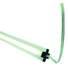 GOTLAND-Serie WPC-Steckzaunsystem LED-Zwischenleiste inkl. Solarpfostenkappe, 20 x 10 x 1795 mm
